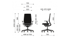 Fotel biurowy obrotowy Accis Pro 150SFL P63PU czarny