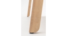 Biurko z drewnianymi nogami BOB12  120x60 jesion, biały blat