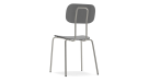 New School N1N01 - krzesło ze sklejki jasnoszare