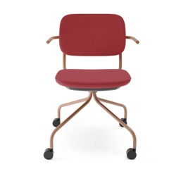 Krzesło konferencyjne Normo 500HC czerwone - szybka dostawa
