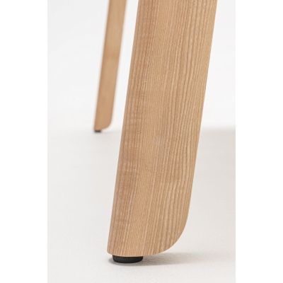 Biurko z drewnianymi nogami BOB12  120x60 jesion, biały blat