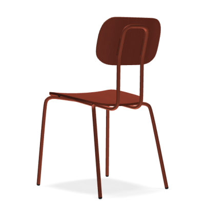 New School N1N01 - krzesło ze sklejki ceglaste