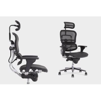 Fotel ergonomiczny ENJOY-R-HRMA - ERGOHUMAN KM11/BLACK ESH CZARNY